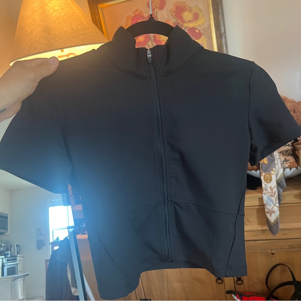 Kyodan Black Zip-Up Activewear Top